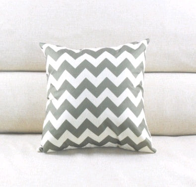 Linen striped hug pillowcase wave pattern cushion bag - DropOnline.co