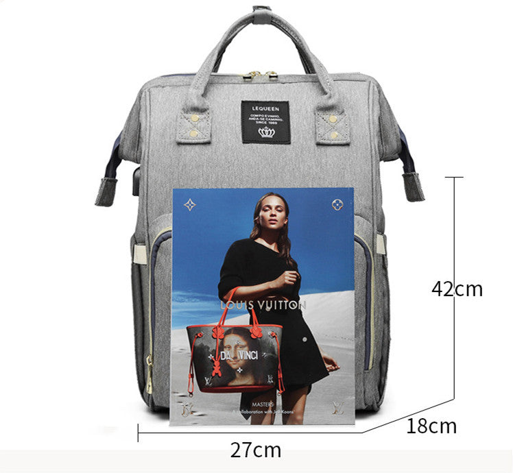 LEQUEEN Multifunctional Large Capacity Mummy Bag - DropOnline.co