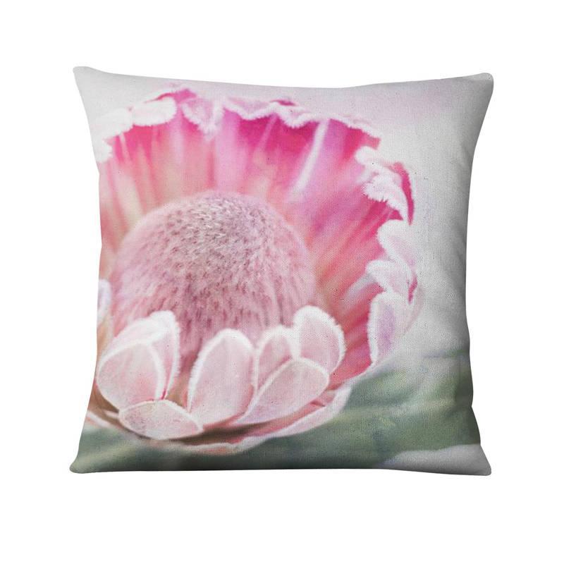 Floral Digital Print Pillowcase Green Plant Cushion Cover - DropOnline.co