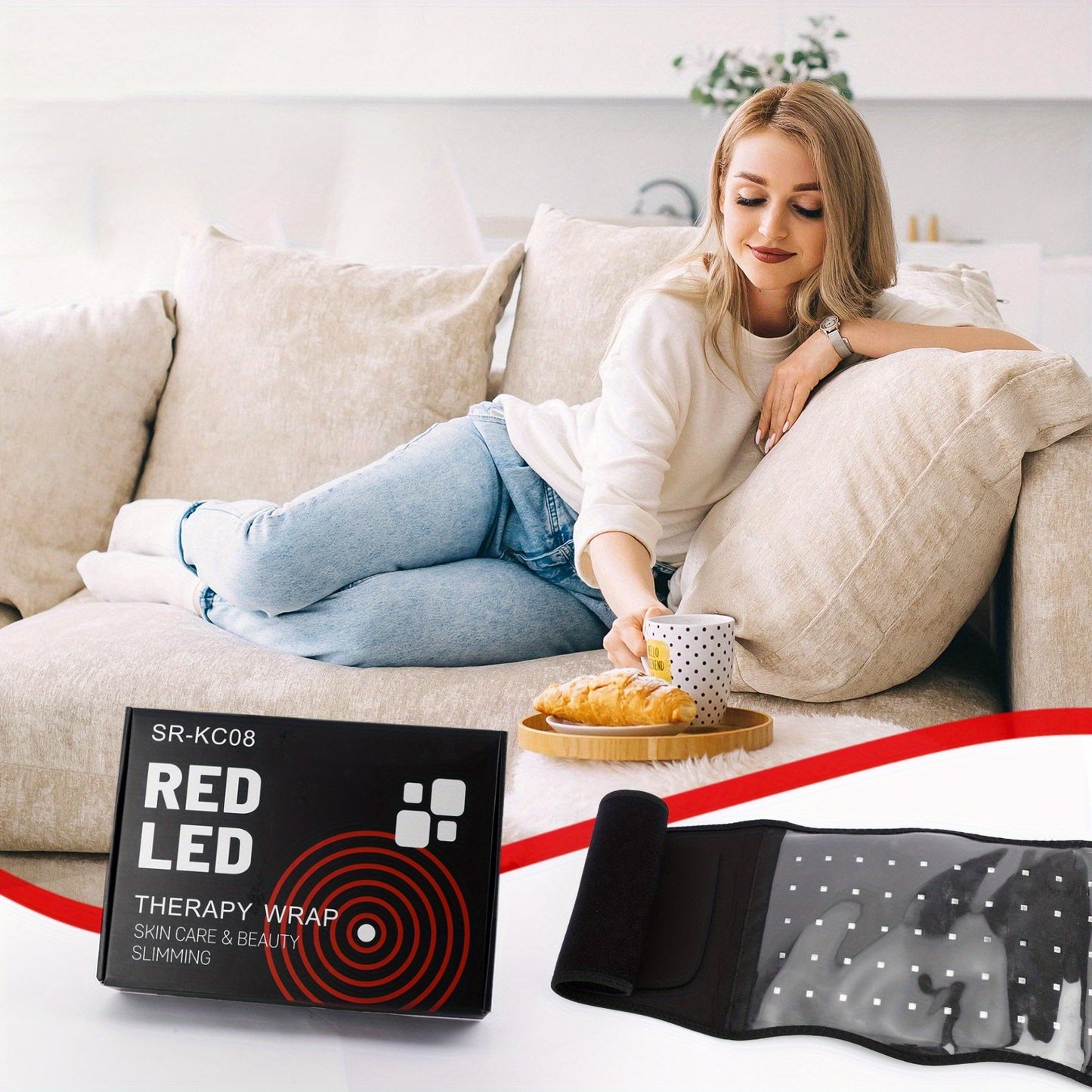 Portable Wearable Red Light Massage Belt - DropOnline.co