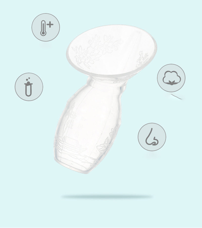 Silicone Breast Milk Collector - Manual Breast Pump & Milk Saver for Nursing Moms - DropOnline.co
