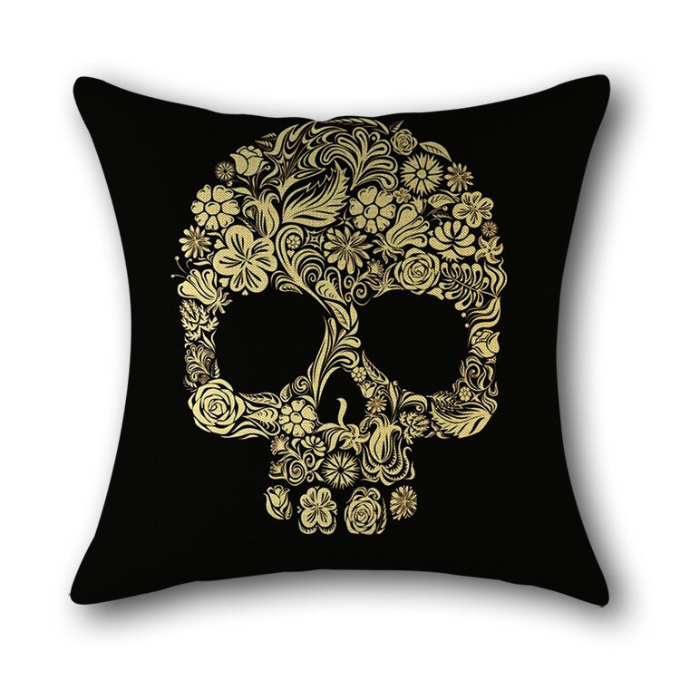 Skull Print Cushion Cotton Cover Sofa Cushion Bed Scandinavian Decorative Pillow Case - DropOnline.co