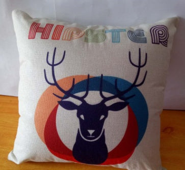 Cartoon Linen Backing Block Back Cushion - DropOnline.co