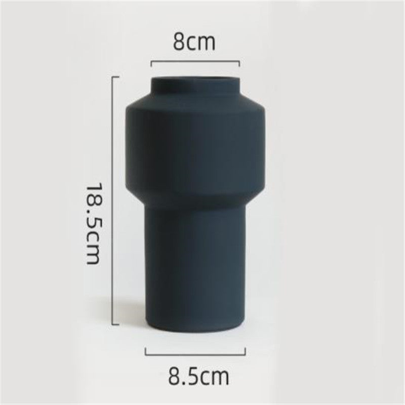 Nordic Simple Morandi Art Vase Villa Living Room Dining Room Office Decor Home Vases Decoration Accessories Flower Arrangements - DropOnline.co