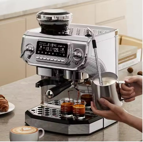 Cappuccino Express Espresso Coffee Machine With Steam Wand - DropOnline.co