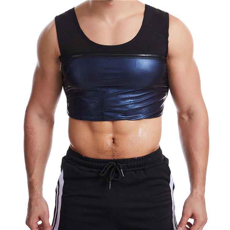 Unisex Corset Sweat Suit Belly Fitness Vest - Compression Training Top