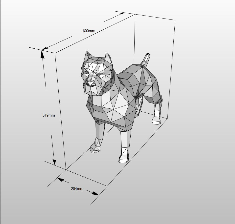 New Home Polygon Floor Decoration - DropOnline.co