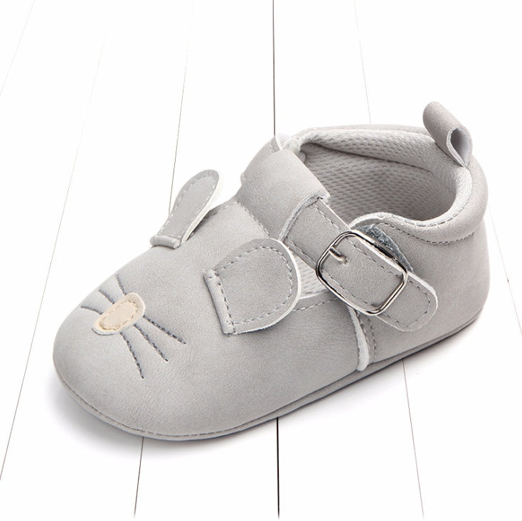 Cartoon Animal Baby Shoes - Soft Non-Slip Leather First Walking Shoes - DropOnline.co
