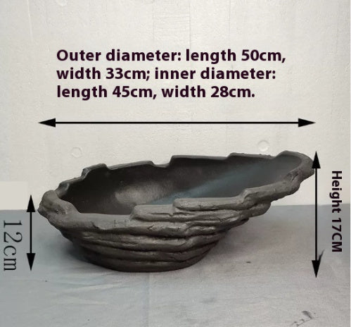 Purple Sand Shaped Flowerpot Living Room Moon Bonsai Modeling - DropOnline.co