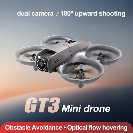 GT3 Small Unmanned Aerial Vehicle, Optical Flow Hovering, Stable Flight, Propeller Protection, Safe Flight, Equipped With Dual Cameras, Electrically Adjustable, Easy To Operate, Easy To Get Started, S - DropOnline.co