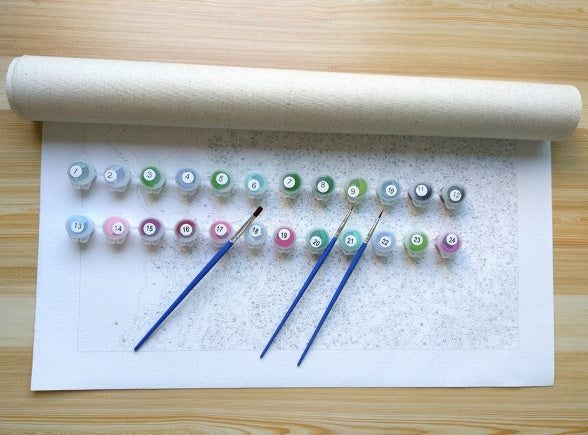 Framed Picture DIY Oil Painting By Numbers Painting & Calligraphy Beautiful Animals Modern Picture Home Decor 40x50cm - DropOnline.co