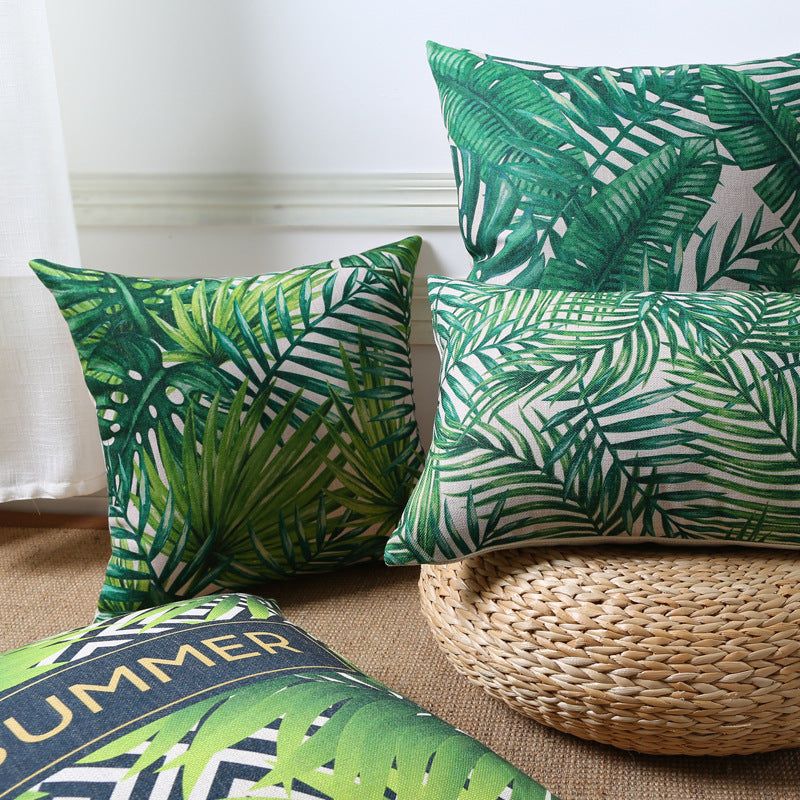 Tropical rain forest sofa pillow cushion - DropOnline.co