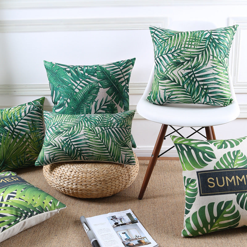 Tropical rain forest sofa pillow cushion - DropOnline.co