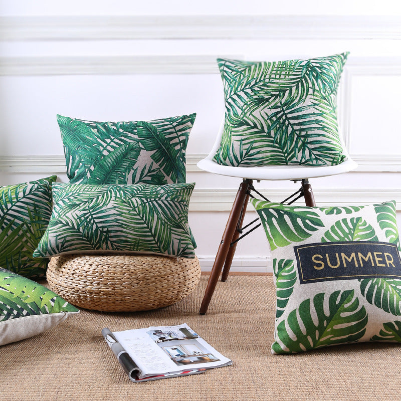 Tropical rain forest sofa pillow cushion - DropOnline.co