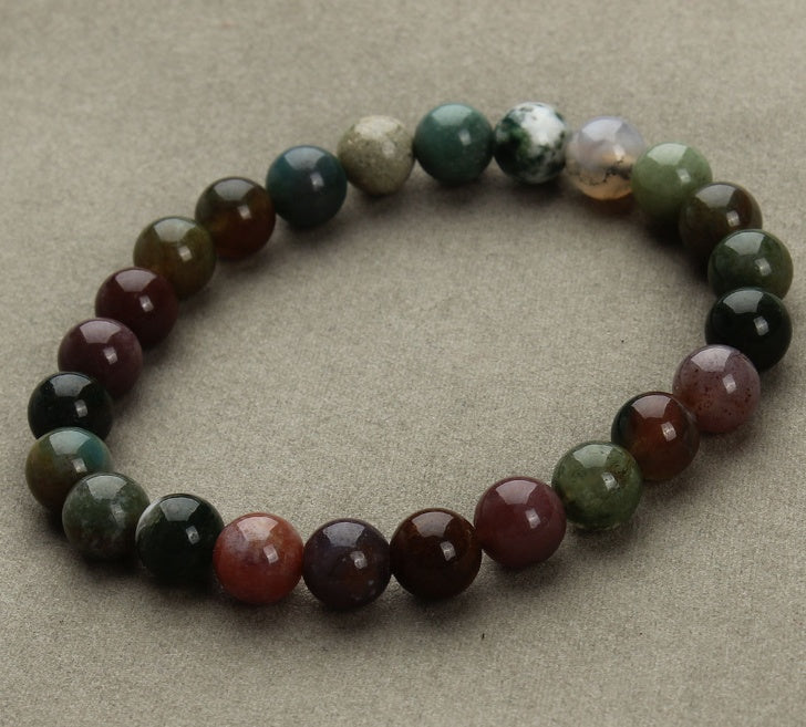 Aventurine Blue Sandstone Beads Round Bead Bracelet Bracelet - DropOnline.co