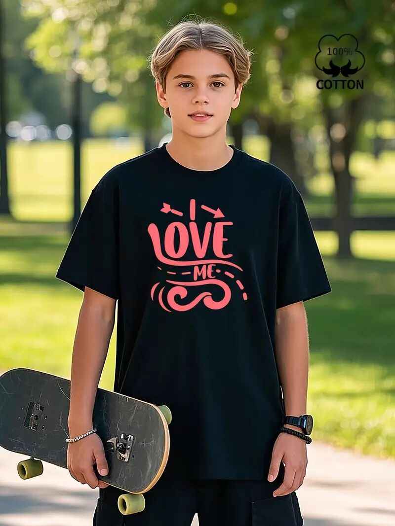 Men's Printed Short Sleeve T-Shirt - Bold Graphic Casual Tee