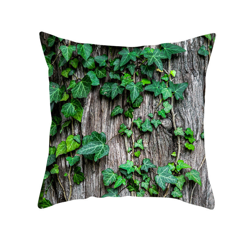 Light Tropical Plants Home Decor Peach Skin Fleece Pillowcase - DropOnline.co