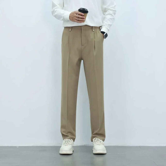 Men's Autumn Drape Loose Straight Wide Leg Trousers