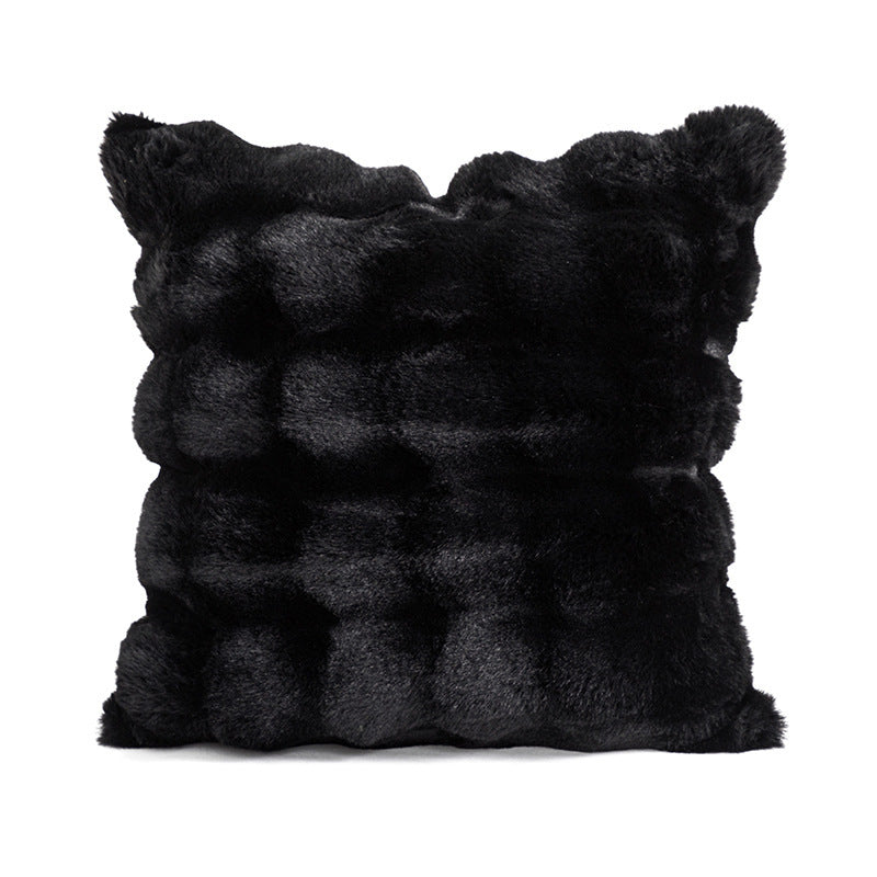 Modern Simple Plush Cushion Sofa Bedroom Bedside Pillow Cover - DropOnline.co