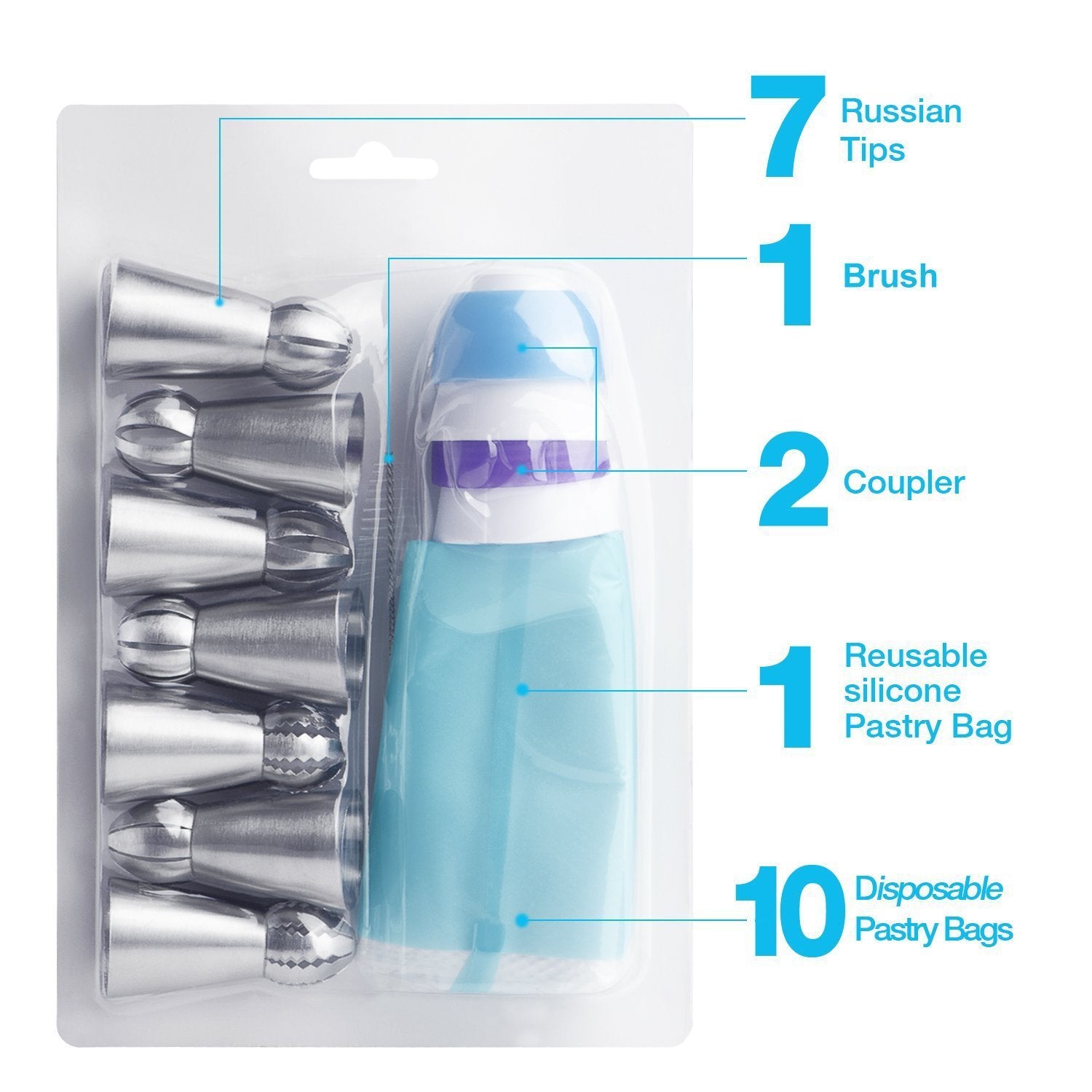 Cake Decor Piping Tips - DropOnline.co