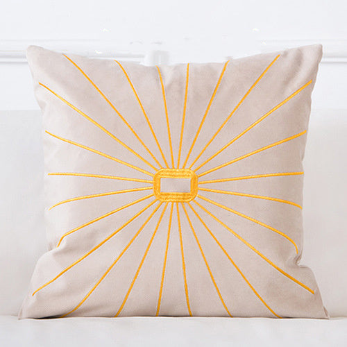 Golden Sofa Pillow Office Car Lumbar Cushion - DropOnline.co