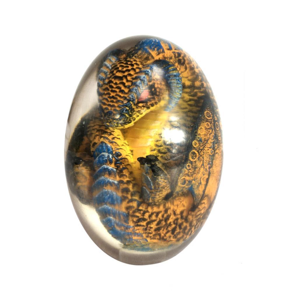 LED Lava Dragon Egg Ornamental Decor Dinosaur Egg Statue Resin Dragon Egg Crystal Minerale Gemstone Reiki Home Decor - DropOnline.co