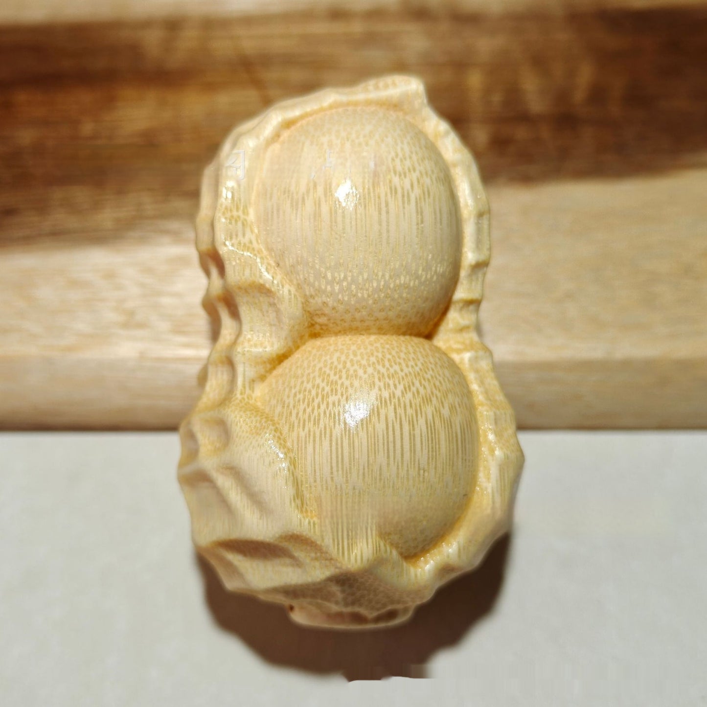 Crafts Pure Natural Solid Bamboo Carving Peanut Ornaments - DropOnline.co