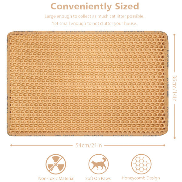 Double Layer Rice Shaped Cat Litter Pad - DropOnline.co