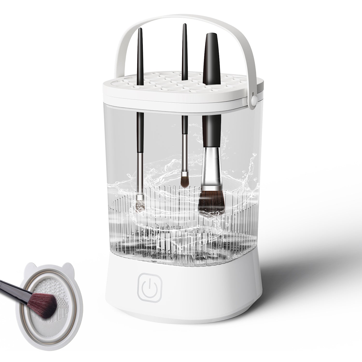 Electric Makeup Brush Cleaner - 9000 RPM Makeup Brush Cleaning Machine, Waterproof Automatic Makeup Brush Cleaner For Makeup Sponges And Brushes - DropOnline.co