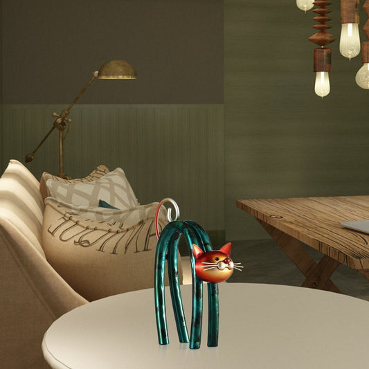 Spring Kitten Creative Home Decoration Woven Iron Decoration - DropOnline.co