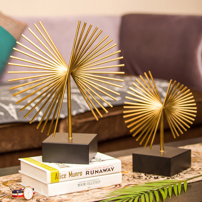 Modern Metal Sculpture - Creative Iron Home Decoration for Living Room & Office - DropOnline.co