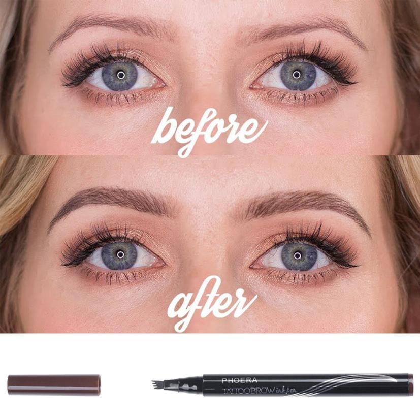 New Long Lasting Ultra-Fine Four-Comb Eyebrow Pencil - DropOnline.co