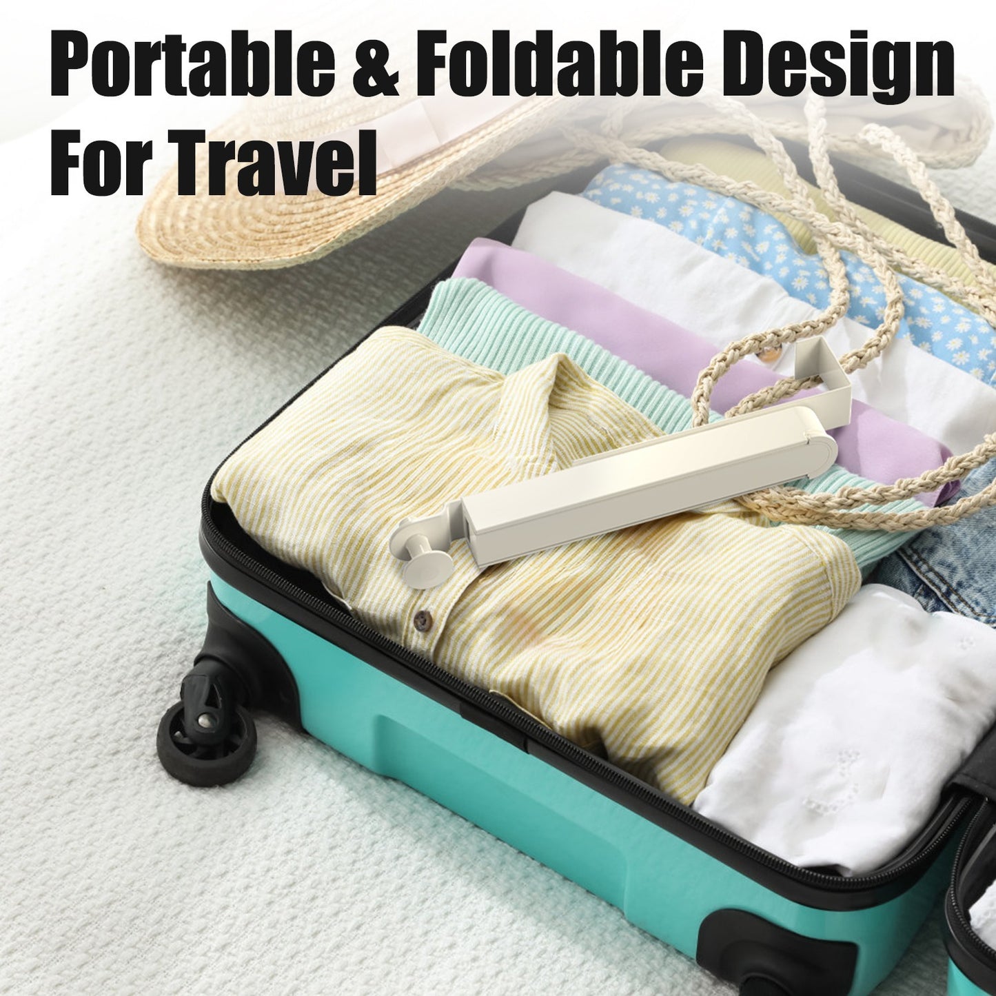 2Pcs Over The Door Hanger Hooks For Clothes Foldable Clothes Drying Rack For Laundry Coats Towels Portable Clothing Hanger Hook For 1.81In Thickness Door Maximum - DropOnline.co