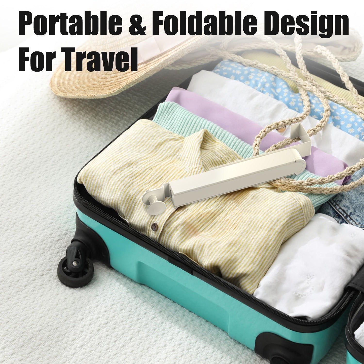 2Pcs Over The Door Hanger Hooks For Clothes Foldable Clothes Drying Rack For Laundry Coats Towels Portable Clothing Hanger Hook For 1.81In Thickness Door Maximum - DropOnline.co