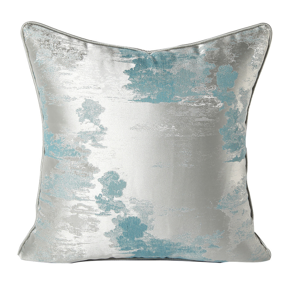 Dark Green Silver Green Sofa Pillow Cushion - DropOnline.co