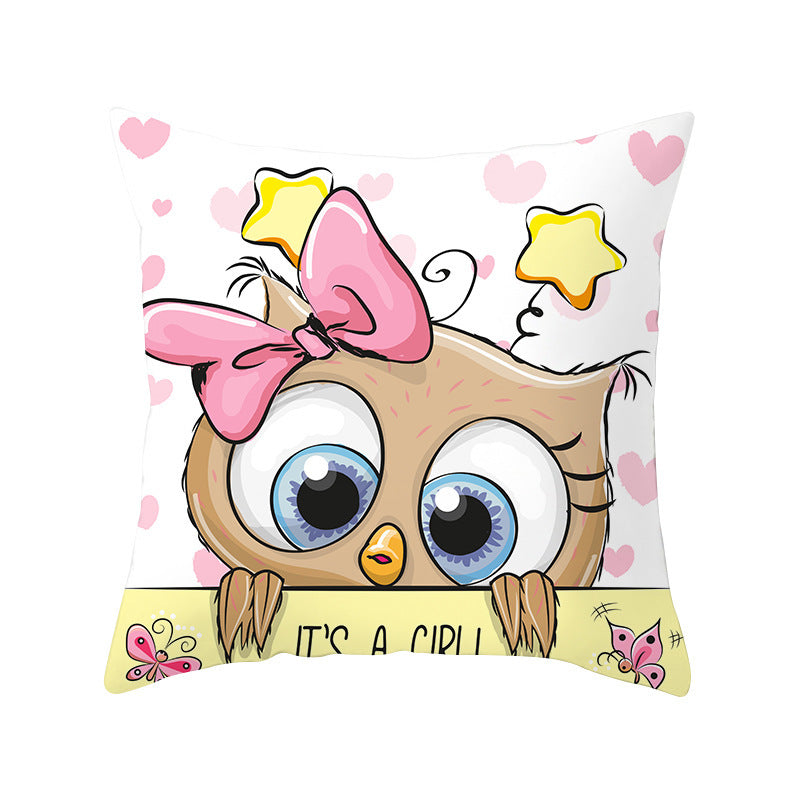 Owl animal pillowcase cushion cover - DropOnline.co
