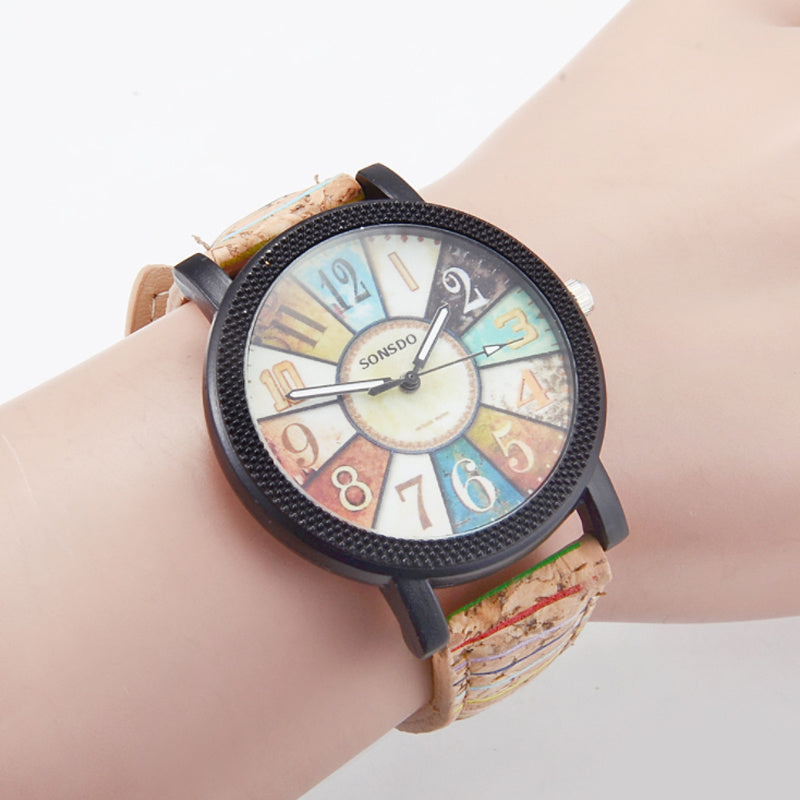Casual Vintage Leather Women Quartz Wrist Watch Gift Clock - DropOnline.co