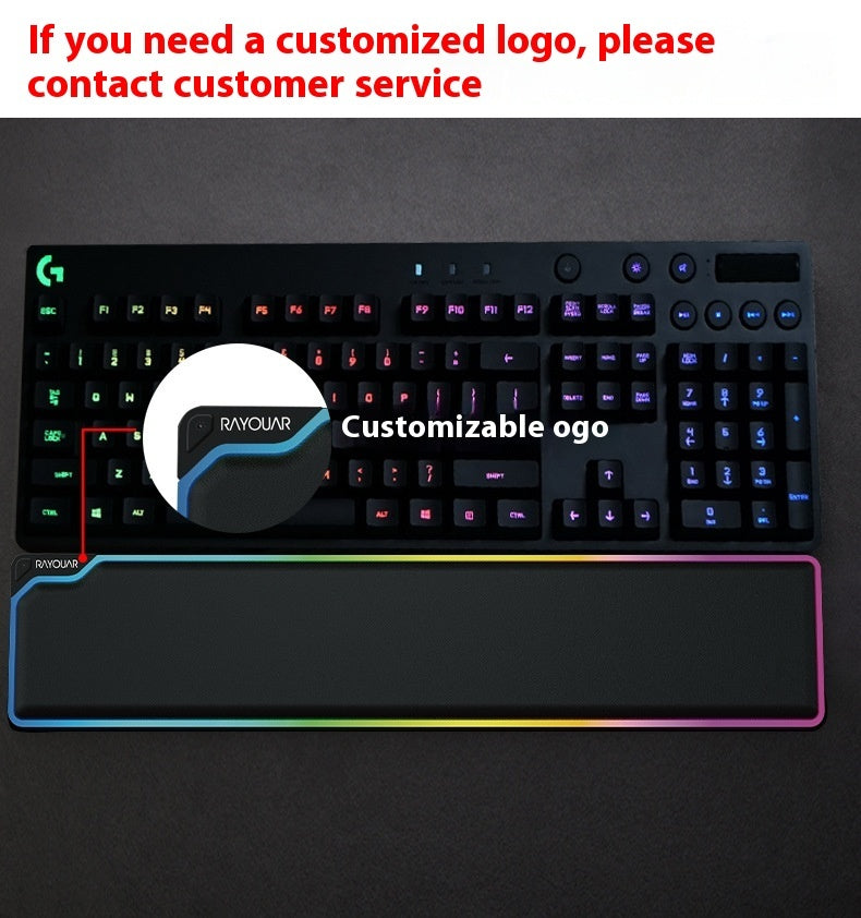 RGB Keyboard Support Wristband High Rebound Luminous Machinery Keyboard Support - DropOnline.co