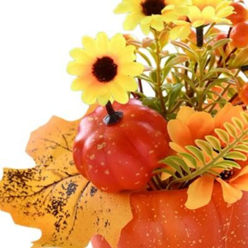 Artificial Pumpkin Flower Autumn Pumpkin Ornaments A - DropOnline.co