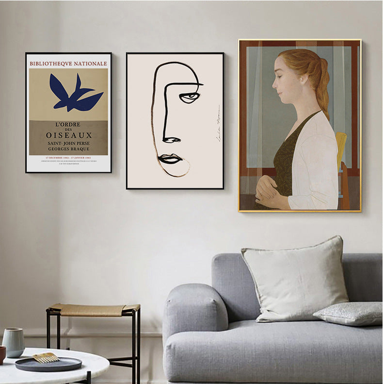Maiden Renaissance Art Home Decoration - Elegant Classical Portrait Wall Art Ornament - DropOnline.co