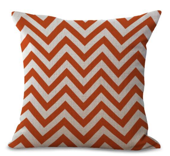 New Colorful Geometric Series Printed Linen Cotton Cushion Cover Home Decor Houseware Throw Pillow Case Almofadas Cojines - DropOnline.co