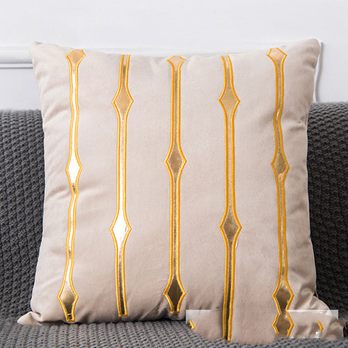 Golden Sofa Pillow Office Car Lumbar Cushion - DropOnline.co