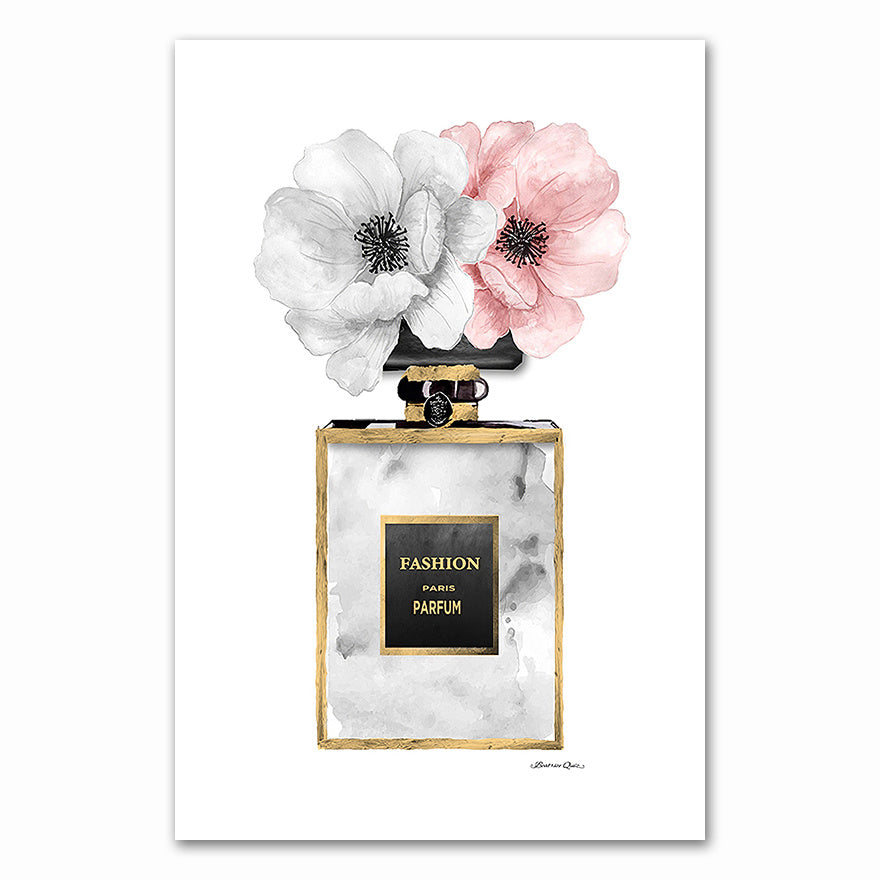 Lipstick Perfume High Heels Fashion Makeup Texture Canvas Painting Home Decor - DropOnline.co