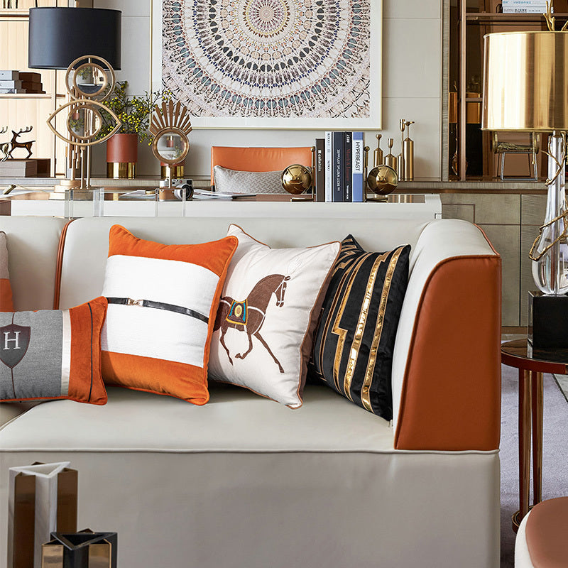 Bedroom Model Room Living Room Bedside Large Backrest Cushion Lumbar Pillowcase - DropOnline.co