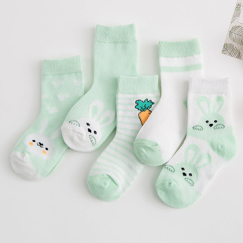 Cotton Baby Socks - Breathable Soft Socks for Boys & Girls - DropOnline.co