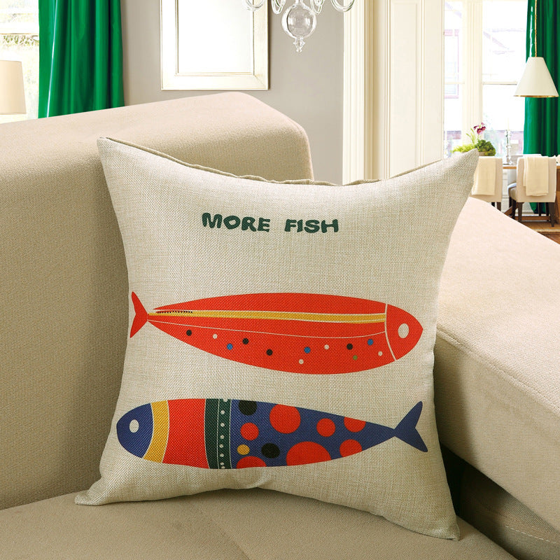 Printed sofa cushion cover - DropOnline.co