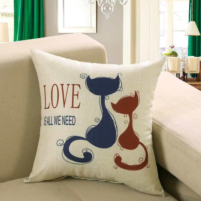 Printed sofa cushion cover - DropOnline.co