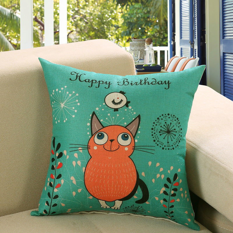 Printed sofa cushion cover - DropOnline.co