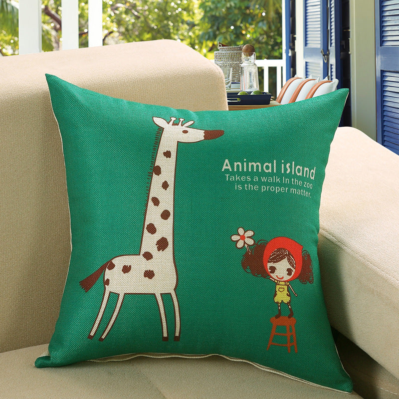 Printed sofa cushion cover - DropOnline.co