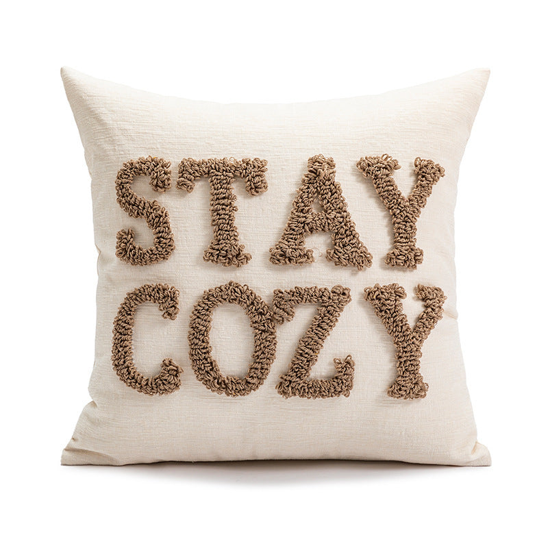 Holiday Decoration Bedroom Bedside Cushion Christmas Red Candy Doll Pillow Cover - DropOnline.co